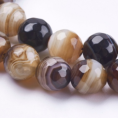 Natural Striped Agate/Banded Agate Beads Strands(G-P364-04-8mm)-3