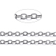 Brass Flat Oval Cable Chains(CHC025Y-NFK)-1