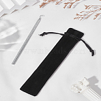 1Pc Iron Hooks, Bracelets Helpers, Bracelets Assistant Clips, Jewelry Fastening Tool, with 1Pc Velvet Bags, Platinum, 15.3x0.8x0.5cm(AJEW-LP0010-75)