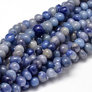 Natural Blue Aventurine Gemstone Nuggets Bead Strands, Tumbled Stone, 6~10x9~12x8~10mm, Hole: 1mm, about 15.3 inch~15.7 inch(G-J337-47)