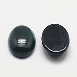 Natural Black Agate Cabochons, Dyed, Oval, Black, 30x22x7mm(G-K021-30x22mm-11)