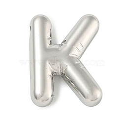 Non-Tarnish 304 Stainless Steel Pendants, Balloon Letter Charm, Letter K, 20.5x15x5.5mm, Hole: 2x2.5mm(STAS-B071-01P-K)