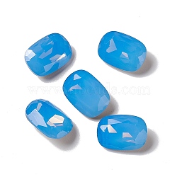 Opal Style K9 Glass Rhinestone Cabochons, Pointed Back & Back Plated, Octagon Rectangle, Air Blue Opal, 14x10x5mm(RGLA-J038-01C-285)