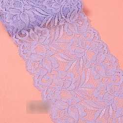 Lace Trim, Polyester Ribbon for Jewelry Making, Lilac, 5-7/8 inch(150mm)(OCOR-WH0060-17E-02)