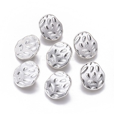 Antique Silver Flat Round Alloy Links