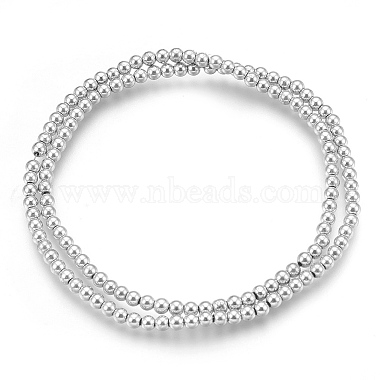 Electroplate Non-magnetic Synthetic Hematite Beads Strands(G-A170-04E-P)-2