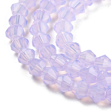 Cuisson des brins de perles de verre transparentes peintes(DGLA-F029-J4mm-07)-4