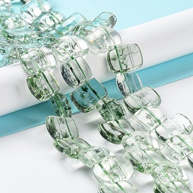 Brins de perles d'imitation de pierres précieuses en verre transparent(GLAA-G105-01A)-2