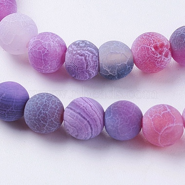 Natural Weathered Agate Beads Strands(G-G589-6mm-06)-4