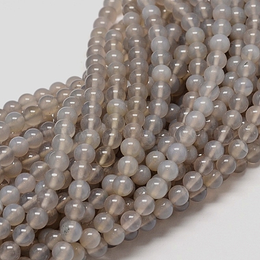 Natural Agate Beads Strands(X-G-G583-6mm-08)-2