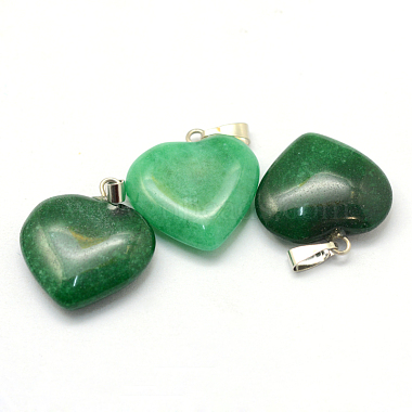 Heart Natural Malaysia Jade Pendants(X-G-Q438-19)-2