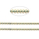 Handmade Brass Leaf Link Chain(CHC-G017-08G)-2