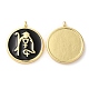 Eco-Friendly Brass Enamel Pendants(KK-M246-34G-01)-1