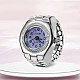 201 Stainless Steel Stretch Watchband Finger Ring Watches(WACH-G018-03P-06)-1