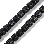 Natural Lava Rock Beads Strands, Column, 6~6.5x6mm, Hole: 1mm, about 63pcs/strand, 14.96''(38cm)(G-A234-E02-01)