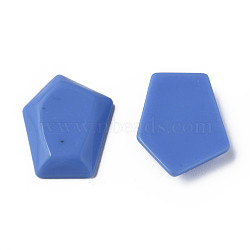 Opaque Acrylic Cabochons, Pentagon, Cornflower Blue, 23.5x18x4mm, about 450pcs/500g(MACR-S373-142-A02)