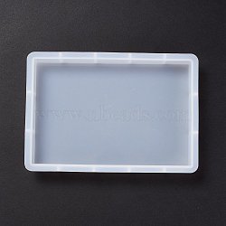 DIY Decoration Silicone Molds, for Dried Flower Specimen Making, Resin Casting Molds, For UV Resin, Epoxy Resin Jewelry Making, Rectangle, White, 196x137x21mm, Inner Diameter: 120X179mm(X-DIY-B038-01A)