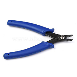 45# Carbon Steel Jewelry Tools Crimper Pliers for Crimp Beads, Dark Blue, 125x80x14mm(PT-R013-01)