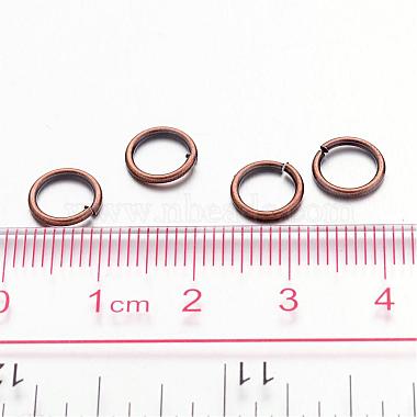 Red Copper Color Brass Jump Rings(X-JRC8MM-R)-3