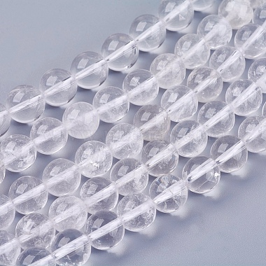10mm Clear Round Crystal Beads