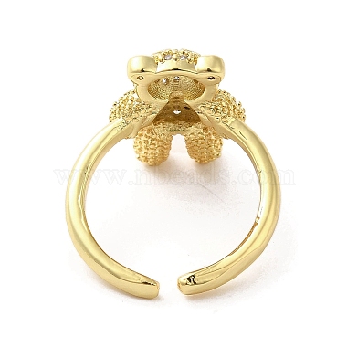 Rack Plating Brass Micro Pave Cubic Zirconia Finger Ring(RJEW-C072-32A-01G)-3