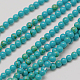 Brins de perles turquoises synthétiques importés(G-A130-2mm-L05-1)-1