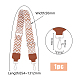 Sangles de sac à bandoulière larges en nylon réglables à motif de vagues de style ethnique(PURS-WH0005-39P-02)-2