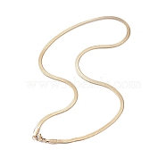 Vacuum Plating 304 Stainless Steel Snake Chains Necklaces, with Lobster Clasps, Golden, 17.7 inch(45cm), 4mm(X-NJEW-O058-29G)