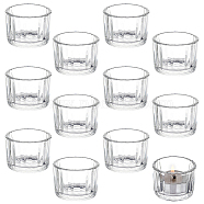 12Pcs Transparent Glass Candle Holders, for Pillar Candle, Home Decoration, Column, Clear, 5.4x3.85cm, Inner Diameter: 4.5cm(DJEW-GA0001-57)