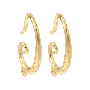 Brass Earring Hooks(KK-Z154-15G)-1