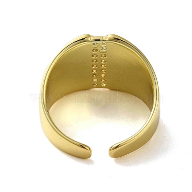 Brass with Cubic Zirconia Rings(RJEW-B057-18G)-3