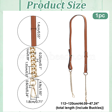 bretelles de sac réglables en cuir(FIND-WH0111-471)-2