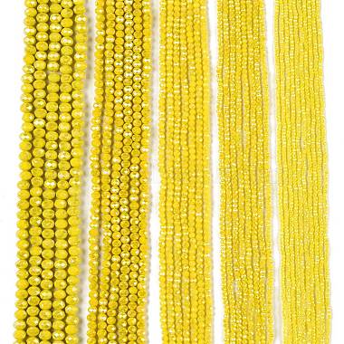 Electroplate Glass Beads Strands(EGLA-A044-P1mm-B04)-2