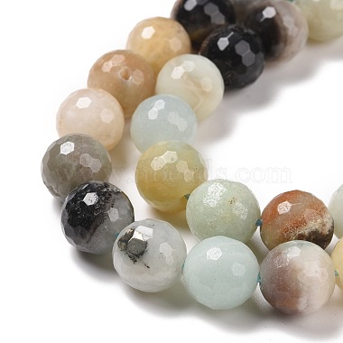 Natural Flower Amazonite Beads Strands(G-E571-26C)-4