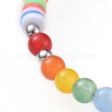 Handmade Polymer Clay Beaded Bracelets(BJEW-JB04636-M)-3