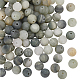 2 Strands Frosted Round Natural Green Rutilated Quartz Beads Strands(G-OC0004-61A)-1