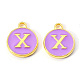 Golden Plated Alloy Enamel Charms(X-ENAM-S118-10X)-1