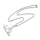 304 Stainless Steel Arabic Pendant Box Chain Necklaces for Women Men(NJEW-R013-04P)-4