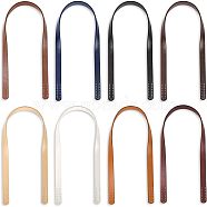 SUPERFINDINGS 8Pcs 8 Colors PU Imitation Leather Bag Straps, Sew on Slim Bag Handle, with Hole, Purse Sewing Accessories, Mixed Color, 59.6x1.8x0.3cm, Hole: 1.5mm, 1pc/color(FIND-FH0004-99)