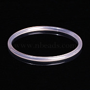 Dyed Natural Grey Agate Simple Plain Bangle for Women, Inner Diameter: 2-1/4 inch(5.6~5.8cm)(FIND-PW0021-09B-03)
