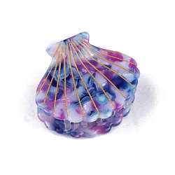 Cellulose Acetate Claw Hair Clips, Hair Accessories for Women & Girls, Shell, Purple, 52x43mm(PW-WG85482-05)