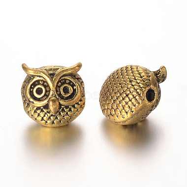 Antique Golden Owl Alloy Beads