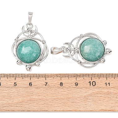 Natural Amazonite Pendants(GG-CBA0251-09E-P)-3