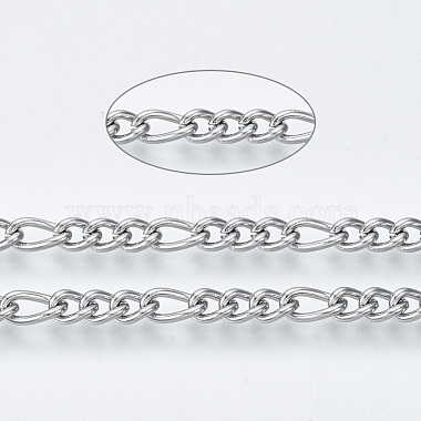 Tarnish Resistant 304 Stainless Steel Curb Chains(CHS-S001-09A-P)-2