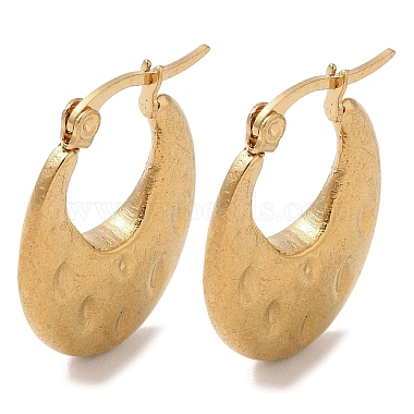 Oval 201 Stainless Steel Earrings