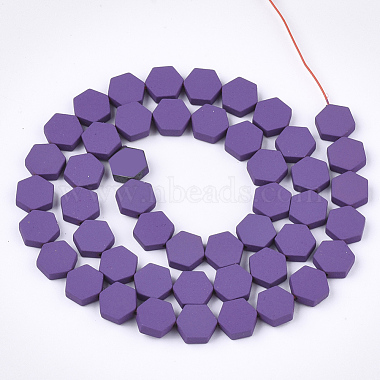 Spray Painted Non-magnetic Synthetic Hematite Beads Strands(G-T116-03C-15)-2