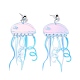 Acrylic Jellyfish Dangle Stud Earrings(EJEW-H089-01P)-1