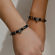 2Pcs 2 Style Natural Obsidian Beaded Bracelets Set(VB2931)-4