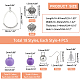 Chgcraft bricolage lustre boucles d'oreilles kit de fabrication(DIY-CA0001-54)-2