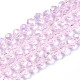 Chapelets de perles en verre galvanoplastique(EGLA-A034-T6mm-B12)-1